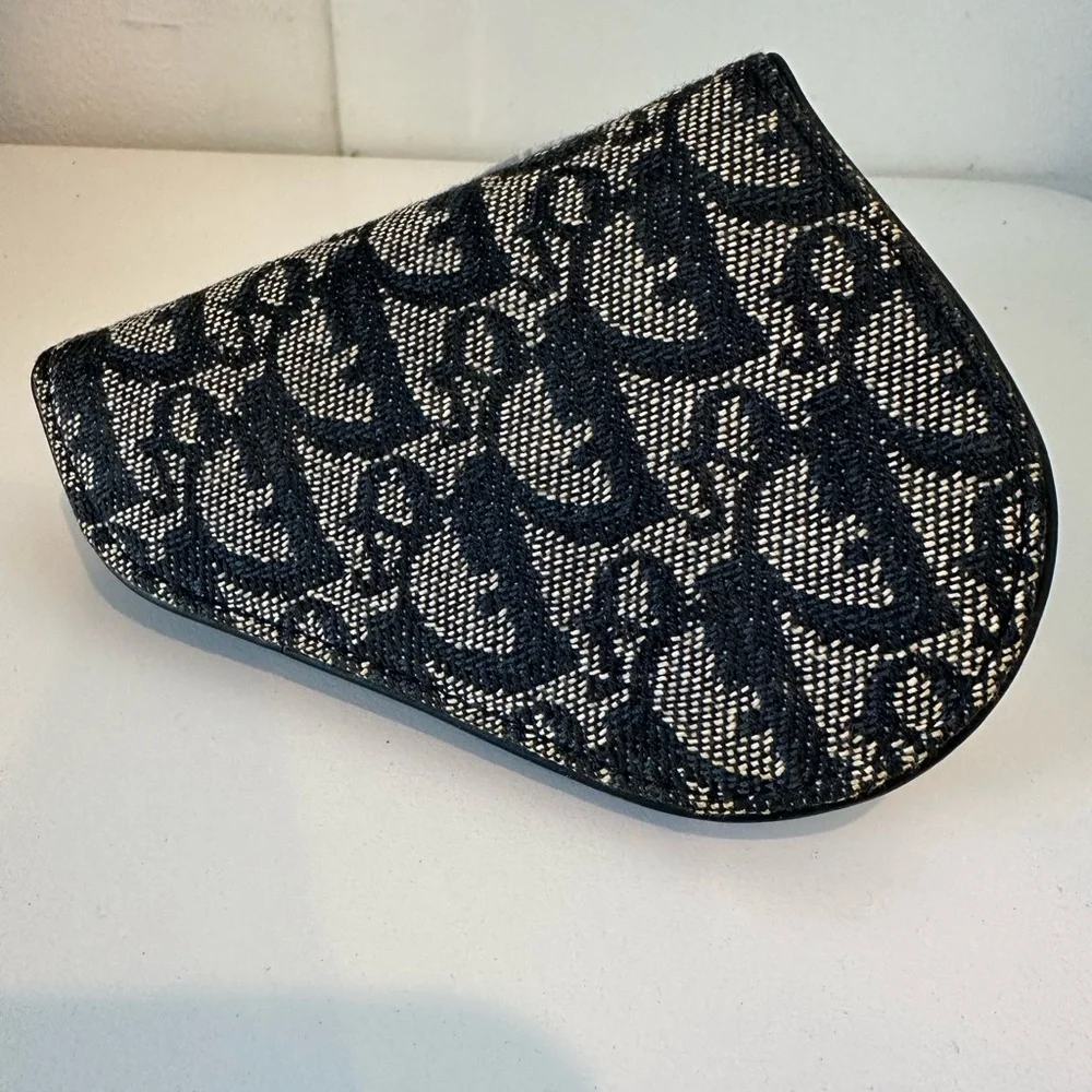 Christian Dior Saddle Oblique coin wallet